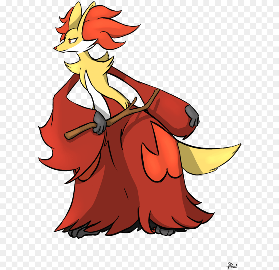 Delphox By Delecion Cartoon, Adult, Female, Person, Woman Free Png