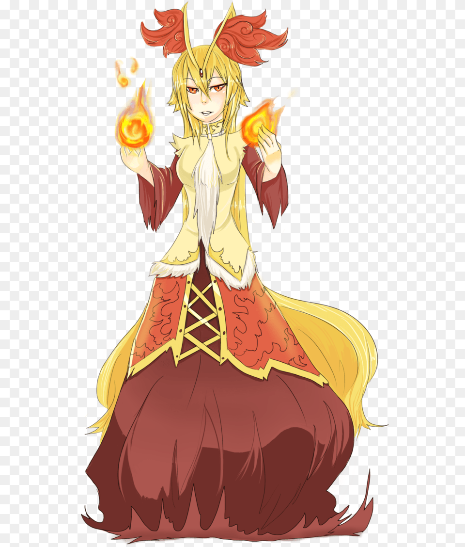 Delphox Gijinka By Yukiranine, Book, Comics, Publication, Adult Png Image