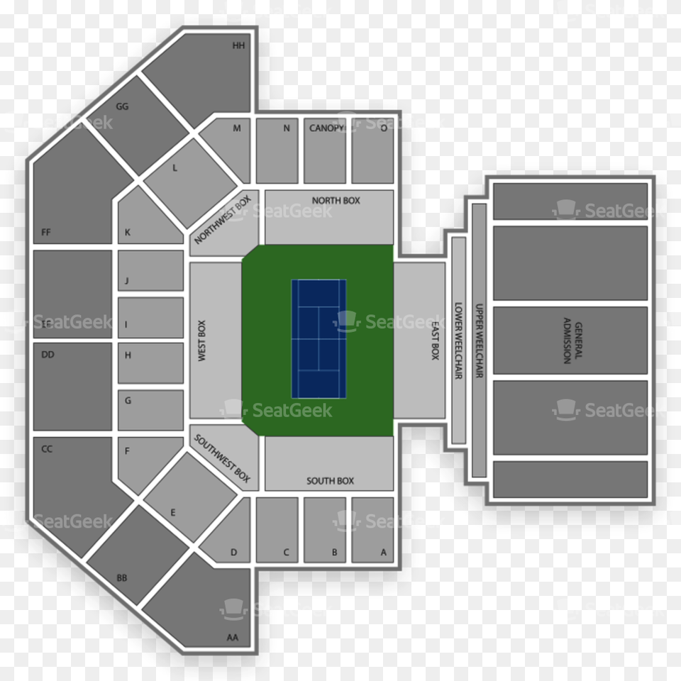 Delray Beach Open Session 4 February Tennis Tickets Floor Plan, Diagram, Cad Diagram Png Image