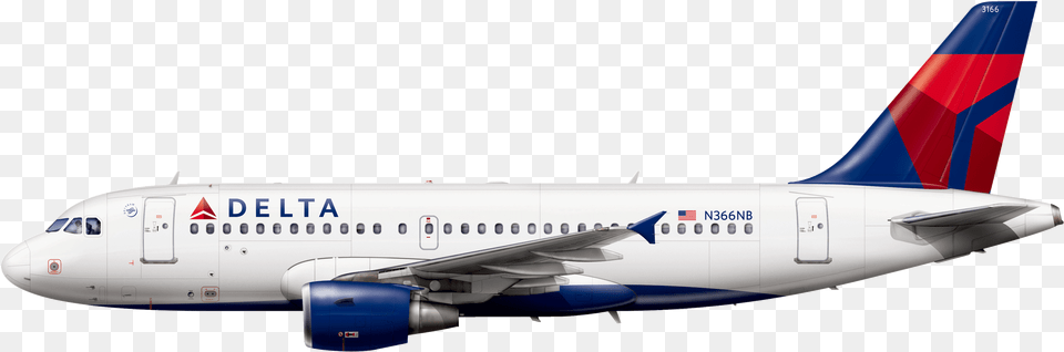 Delta, Aircraft, Airliner, Airplane, Transportation Free Png Download
