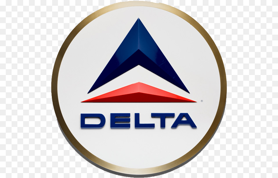 Delta Airlines Logo Delta Air Lines Sign, Badge, Symbol, Emblem Free Png