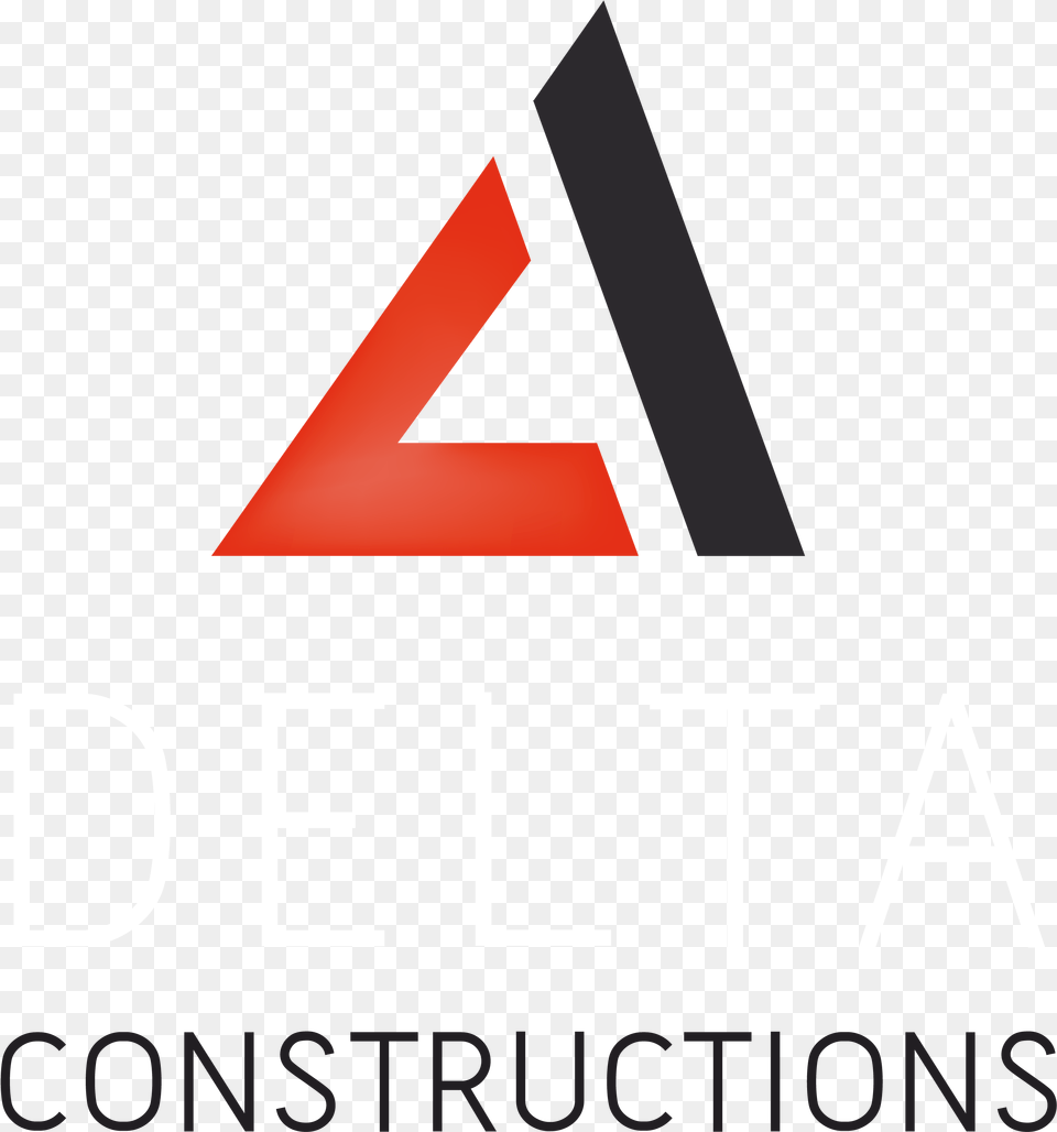 Delta Constructions Logo Delta Logo, Triangle, Text Free Png Download