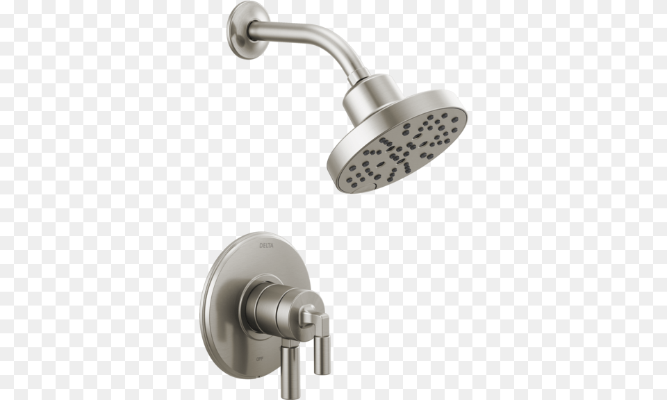 Delta Polished Nickel Shower Trim, Bathroom, Indoors, Room, Shower Faucet Free Png