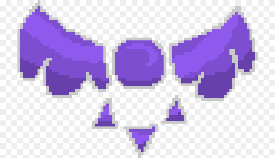 Delta Rune Pixel Art, Purple Png