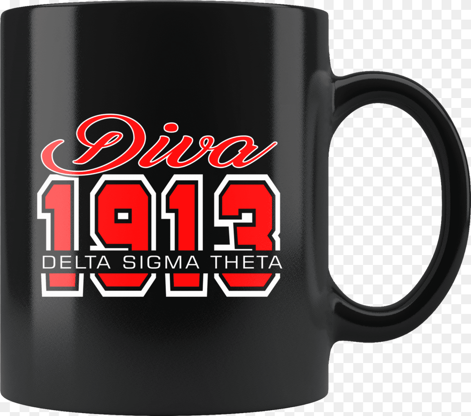 Delta Sigma Theta Black Mug Mug, Cup, Beverage, Coffee, Coffee Cup Png