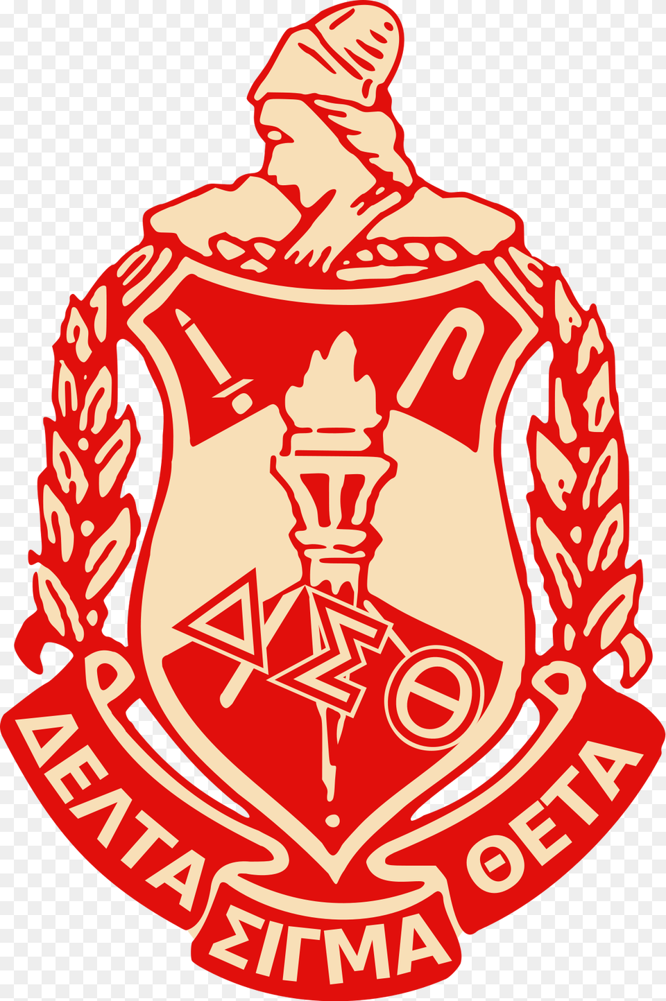 Delta Sigma Theta Crest, Emblem, Symbol, Logo, Badge Free Png Download