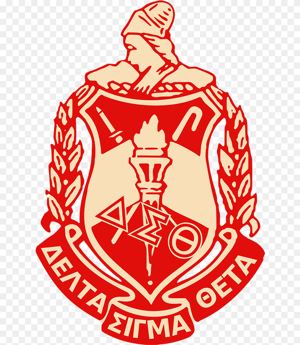 Delta Sigma Theta Crest Delta Sigma Theta Crest, Symbol, Emblem, Logo, Person Free Transparent Png