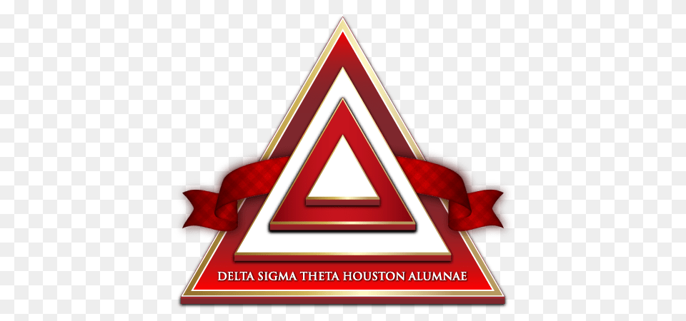 Delta Sigma Theta Header, Triangle Free Png Download