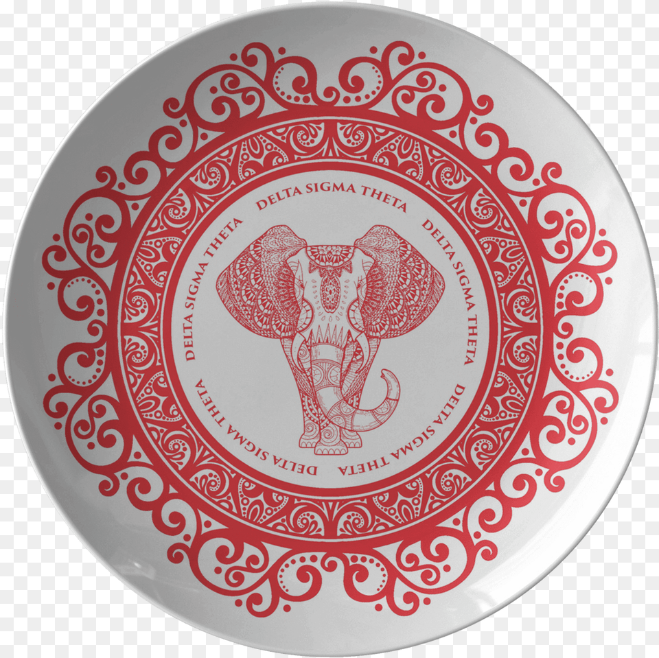 Delta Sigma Theta Plate Ganpati Mandal Logo Design, Meal, Art, Dish, Pottery Png