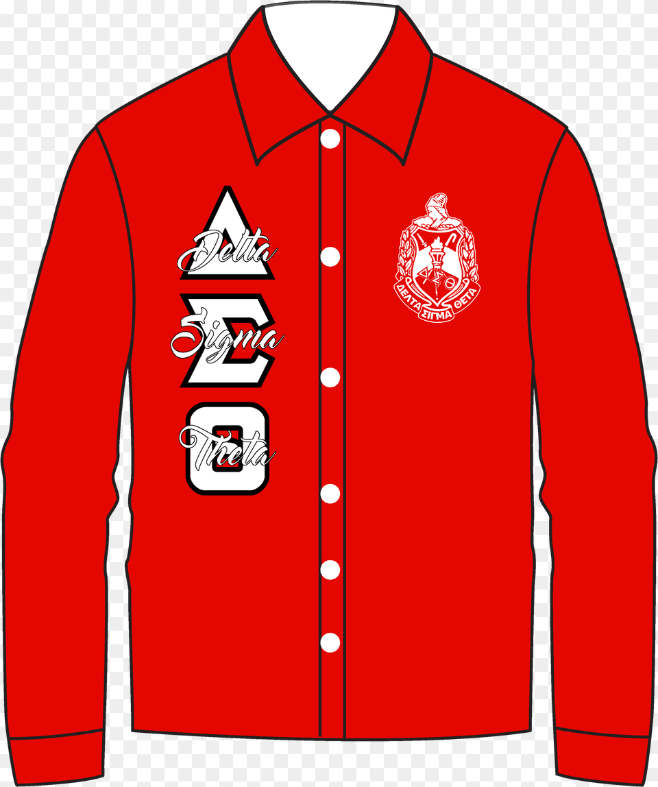 Delta Sigma Theta Script Lettering U2014 Blue Apple Designs, Clothing, Coat, Jacket, Long Sleeve Png Image