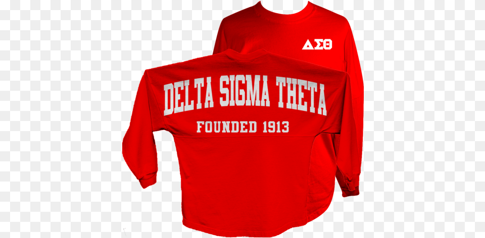 Delta Sigma Theta Spirit Jersey Delta Sigma Theta, Clothing, Sleeve, Shirt, Long Sleeve Png Image