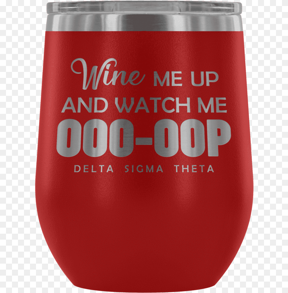 Delta Sigma Theta Wine Tumbler Delta Sigma Theta Wine Glass, Can, Tin, Alcohol, Beer Free Transparent Png