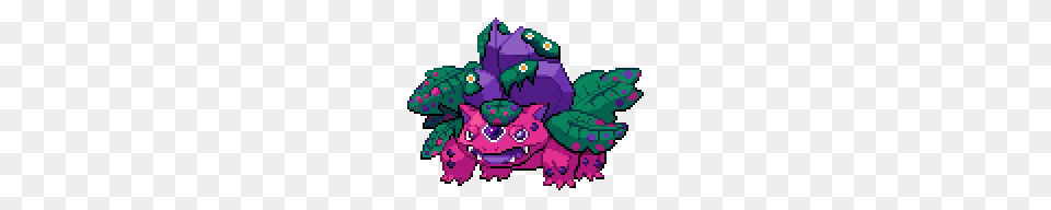 Delta Venusaur, Purple, Art, Graphics Free Png