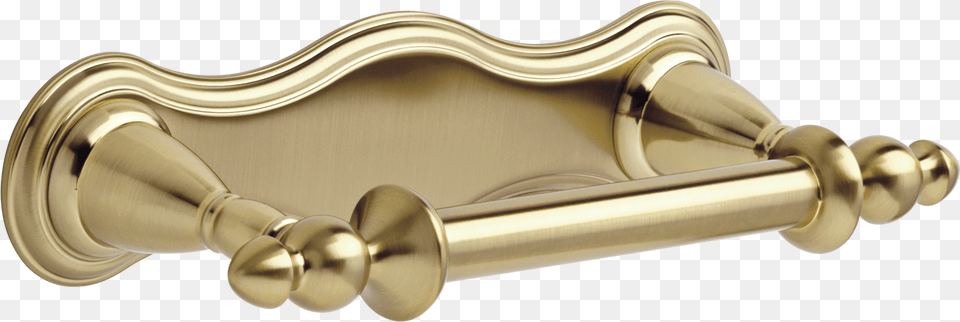 Delta Victorian Tissue Holder Polished Brass Toilet Roll Holder, Bronze, Handle, Bathroom, Indoors Free Png