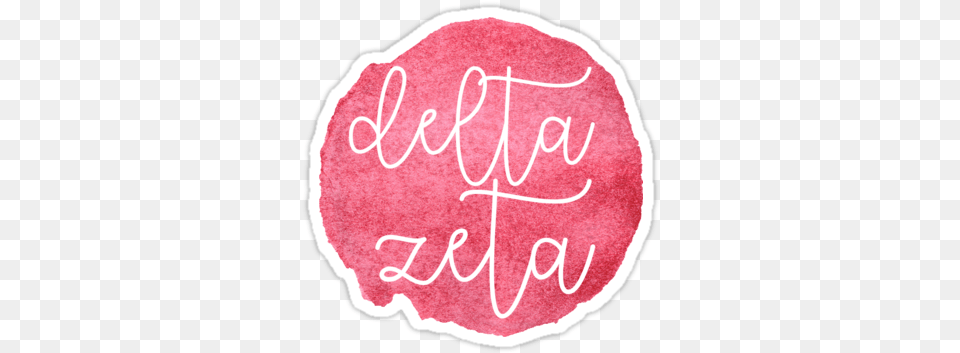 Delta Zeta Watercolor By Raisedwright Needlework, Home Decor, Rug, Diaper, Text Free Png Download