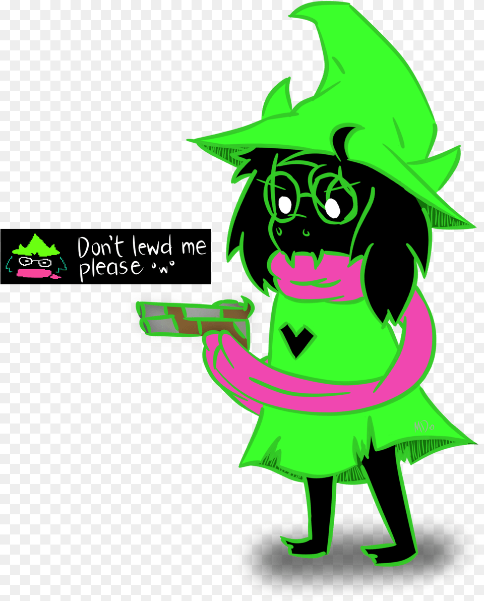 Deltarune Ralsei With A Gun, Green, Baby, Person, Face Free Png