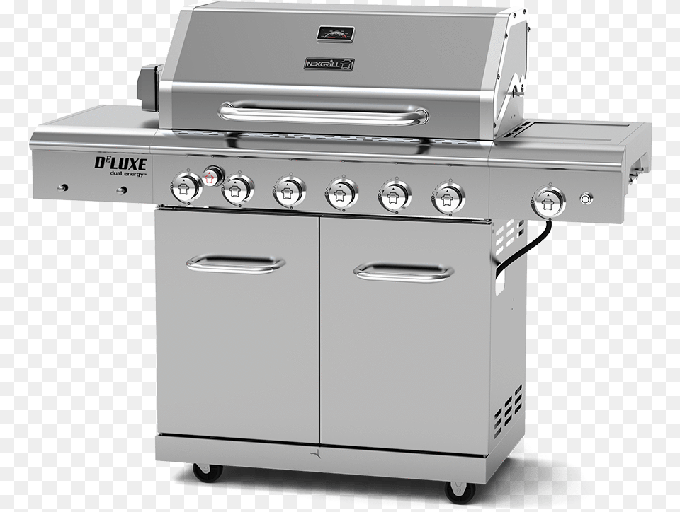 Deluxe 6 Burner Propane Gas Bbq With Side Burner Amp Barbecue Grill, Device, Appliance, Electrical Device, Oven Free Transparent Png