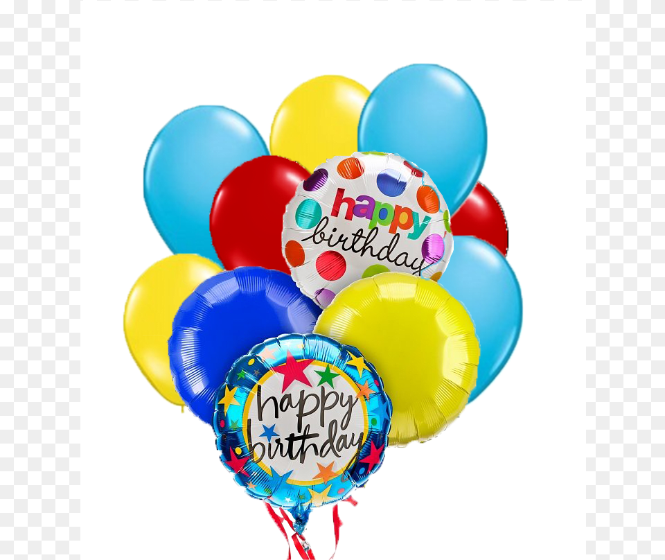 Deluxe Balloon Bouquet Happy Birthday Balloons Bouquet Free Png Download
