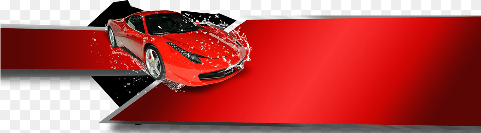 Deluxe Car Wash Services Car Wash Banner Background, Vehicle, Coupe, Transportation, Sports Car Png Image