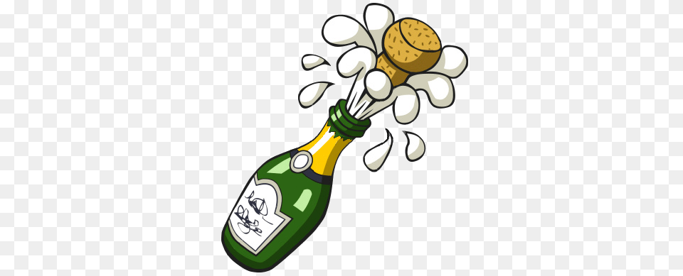 Deluxe Champagne Bottle Clip Art Clipart Of Champagne Bottle, Smoke Pipe, Alcohol, Beer, Beverage Png