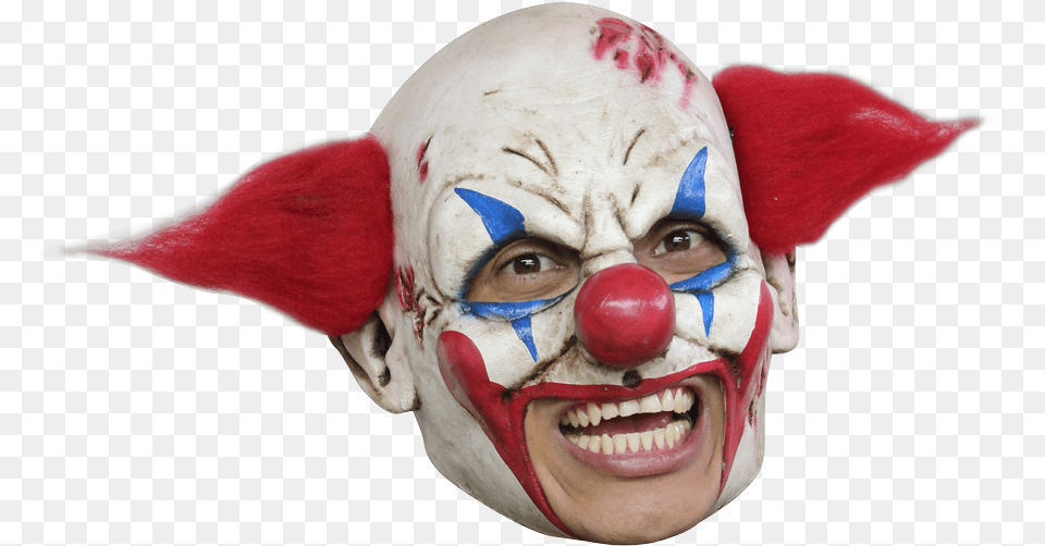 Deluxe Clown Chinless Mask Chinless Halloween Masks, Performer, Person, Baby Free Png Download