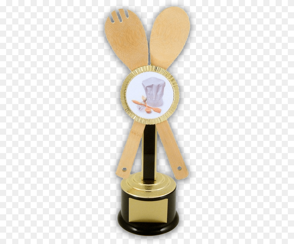 Deluxe Cooking Trophy With Custom Logo Gluten Gourmand Book, Cutlery, Smoke Pipe, Spoon Free Transparent Png