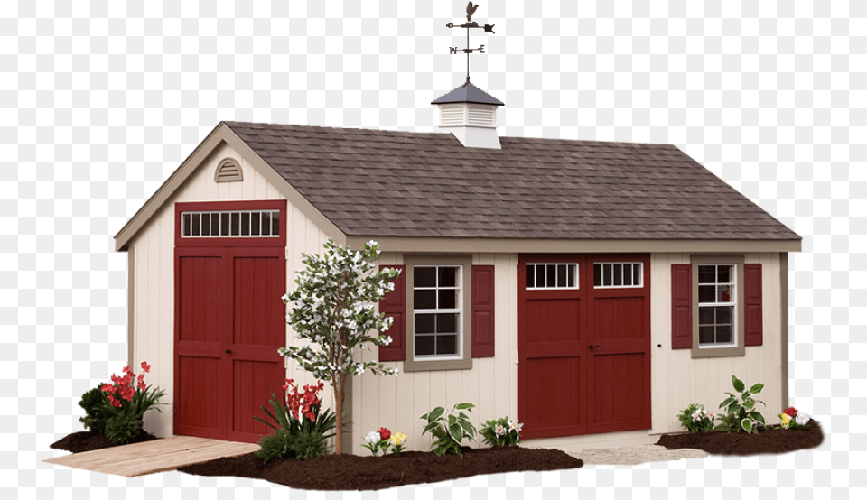 Deluxe Custom Cape Cod Garden Shed In Minneapolis Amish Sheds, Indoors, Garage, Plant, Potted Plant Png Image