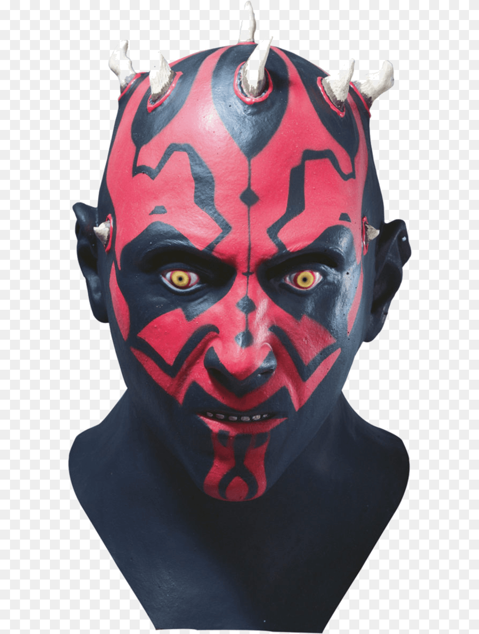 Deluxe Darth Maul Latex Mask, Adult, Female, Person, Woman Free Transparent Png