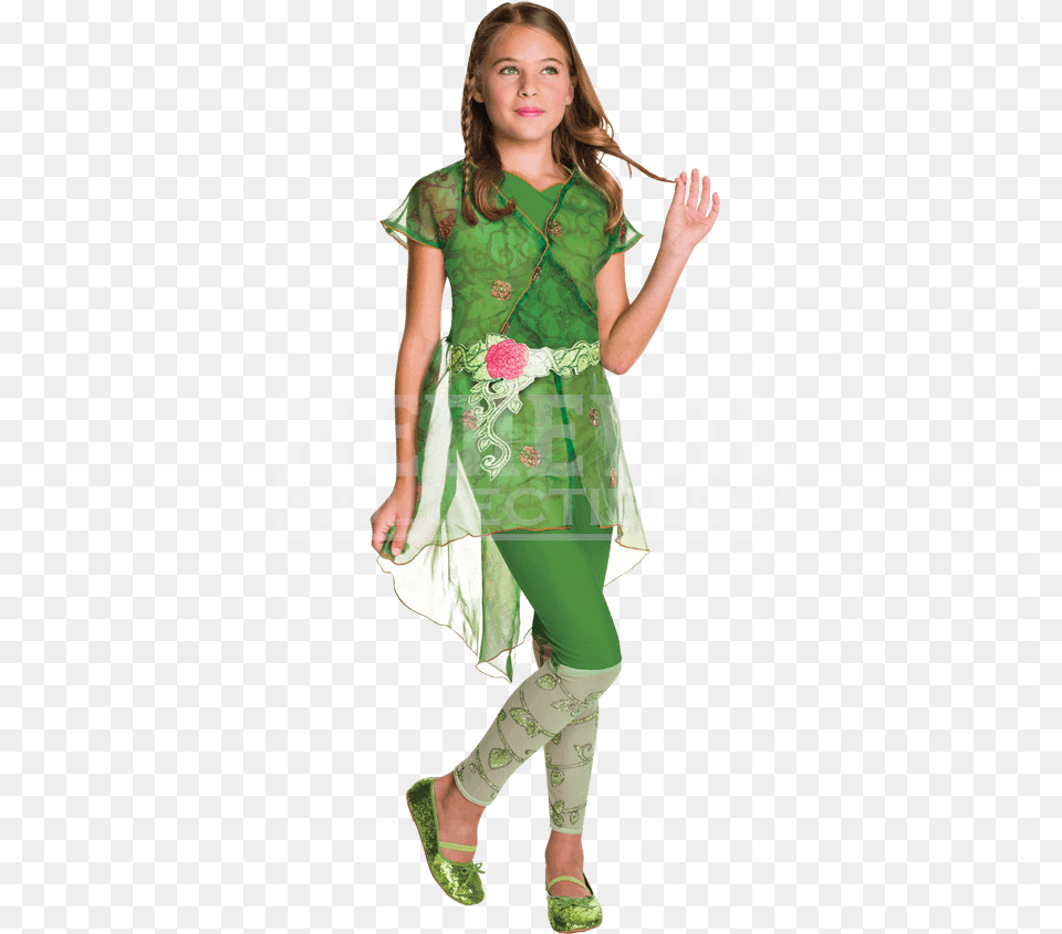 Deluxe Dc Superhero Girls Poison Ivy Costume Dc Superhero Girls Poison Ivy Deluxe Costume, Blouse, Clothing, Person, Girl Png