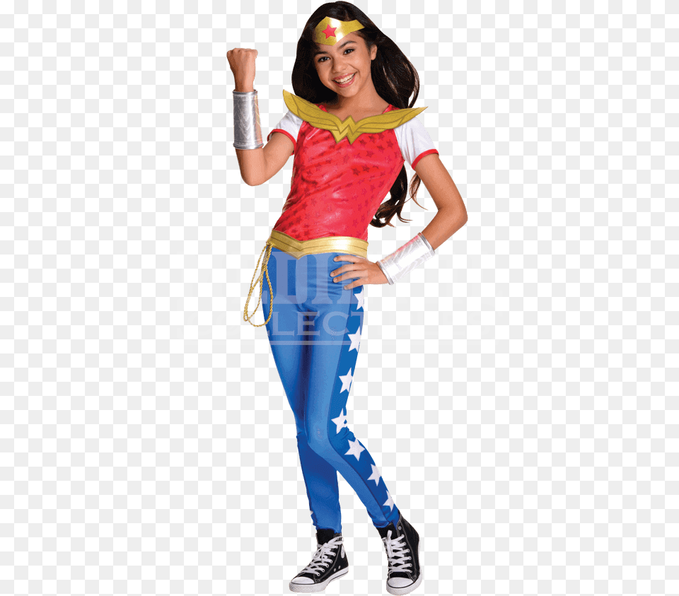 Deluxe Dc Superhero Girls Wonder Woman Costume Wonder Woman Kids Costume, Clothing, Female, Footwear, Girl Free Transparent Png