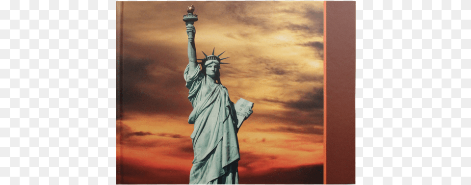 Deluxe Journal Lady Liberty Statue Of Liberty, Art, Adult, Male, Man Png Image