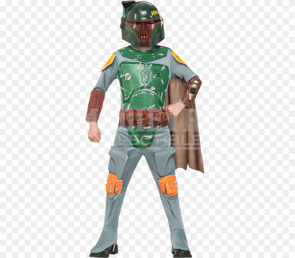 Deluxe Kids Boba Fett Costume From Medieval Collectibles Boba Fett Kids Costumes, Adult, Male, Man, Person Png Image