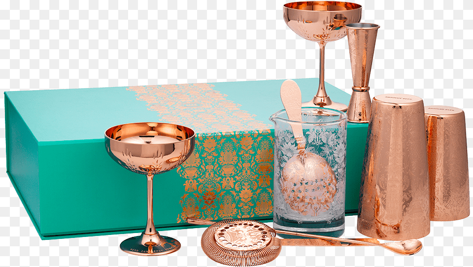 Deluxe Martini Gift Set Absolut Elyx Set, Glass, Goblet, Cutlery, Bottle Png
