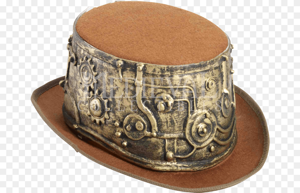 Deluxe Mechanized Steampunk Top Hat Steampunk Hat, Cap, Clothing, Baseball Cap Png