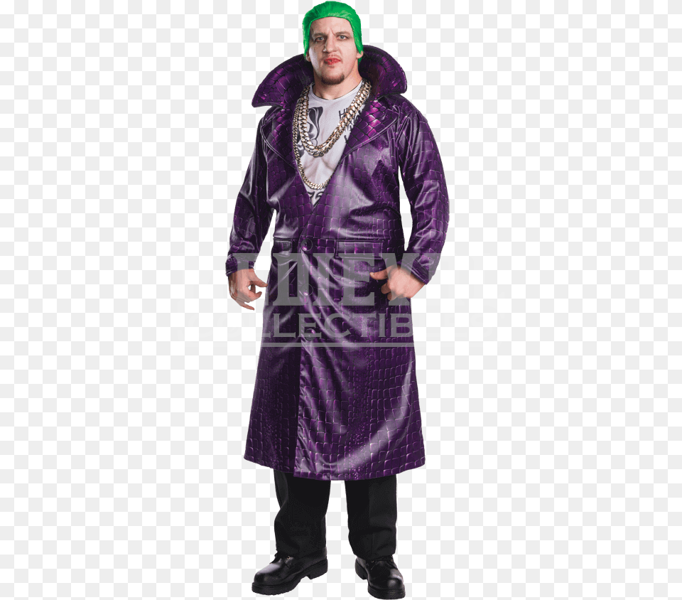 Deluxe Plus Size Suicide Squad Joker Costume Joker From Suicide Squad Costume, Clothing, Coat, Adult, Male Png