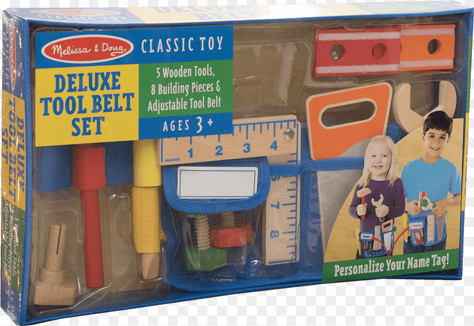 Deluxe Tool Belt Set Educational Toy, Child, Female, Girl, Person Free Png