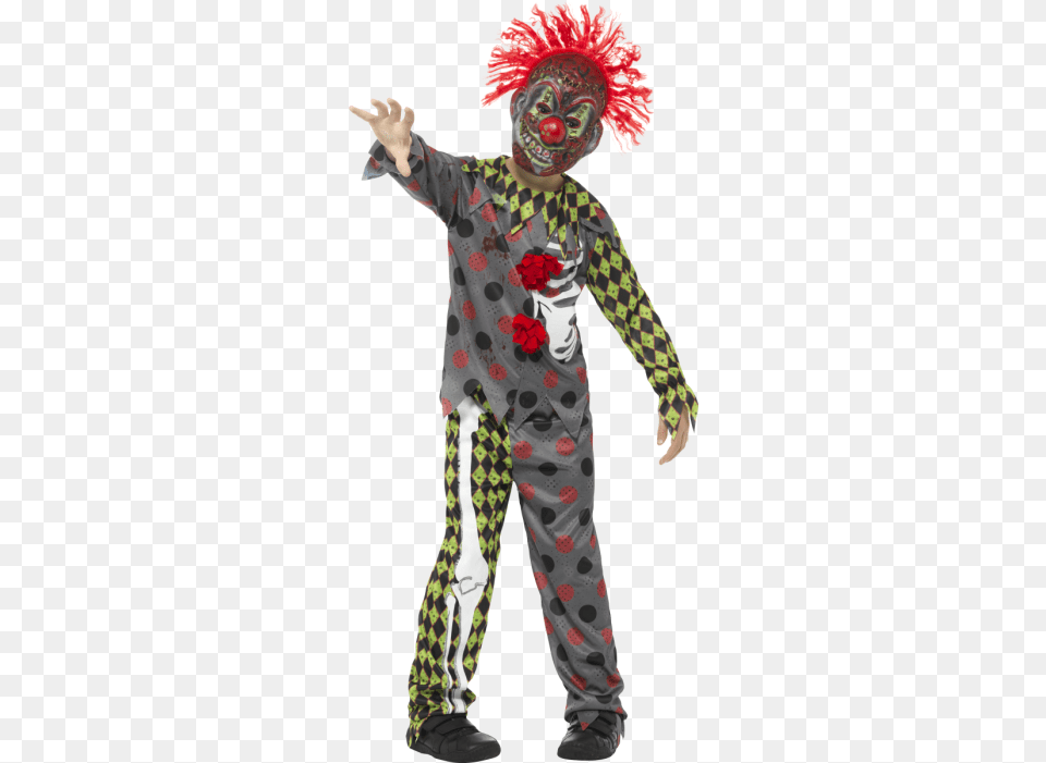 Deluxe Twisted Clown Costume Boys Halloween Outfit, Adult, Clothing, Male, Man Png