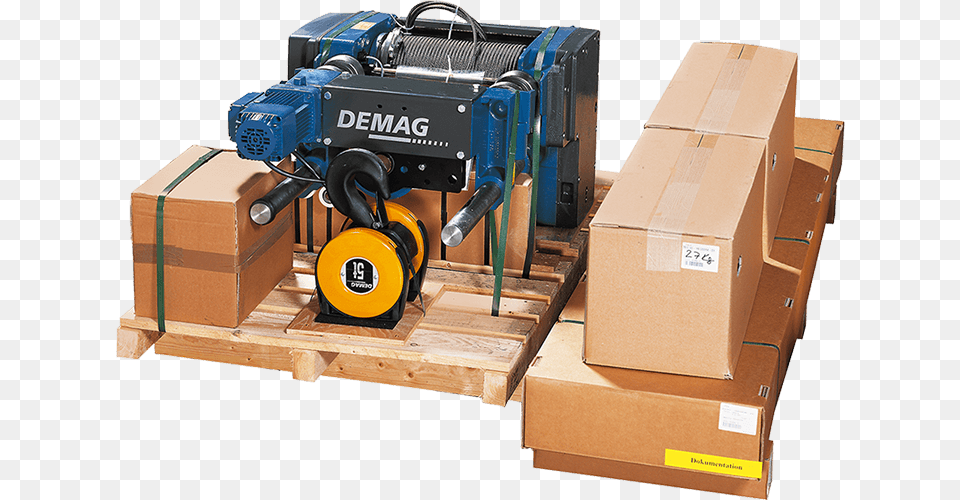 Demag Crane Sets Crane Kits, Wood, Box, Machine, Cardboard Free Png Download