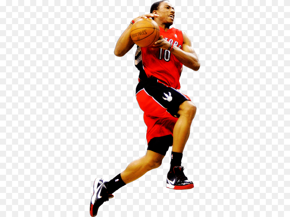 Demar Derozan Dunking, Ball, Shoe, Person, Sport Free Transparent Png