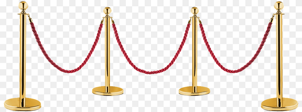 Demarcation Gold Red Rope Isolated Barrier Chain, Fence Png