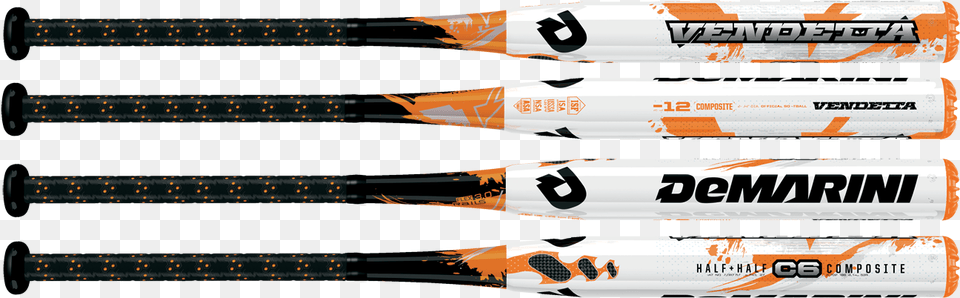 Demarini One Slow Pitch Softball Bat Orange Demarini Softball Bats, Baseball, Baseball Bat, Sport Png Image