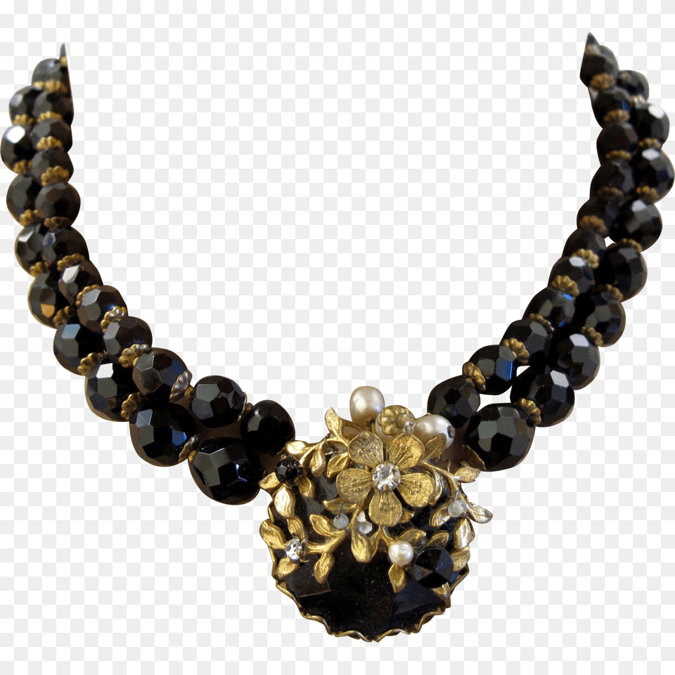 Demario Ny Black Bead Choker Necklace, Accessories, Jewelry, Diamond, Gemstone Png