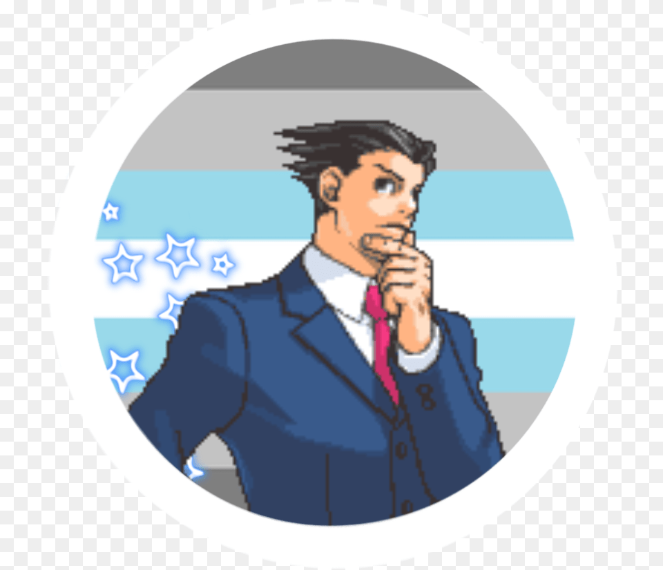 Demi Boy Phoenix Icons Sorry They Look Small They Have Phoenix Wright Sprite Gif, Accessories, Photography, Jacket, Tie Free Transparent Png