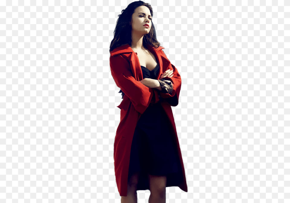 Demi Lovato, Adult, Sleeve, Person, Overcoat Free Png Download