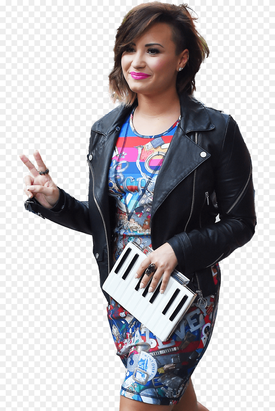 Demi Lovato 2014 Girl, Sleeve, Clothing, Coat, Long Sleeve Free Png Download