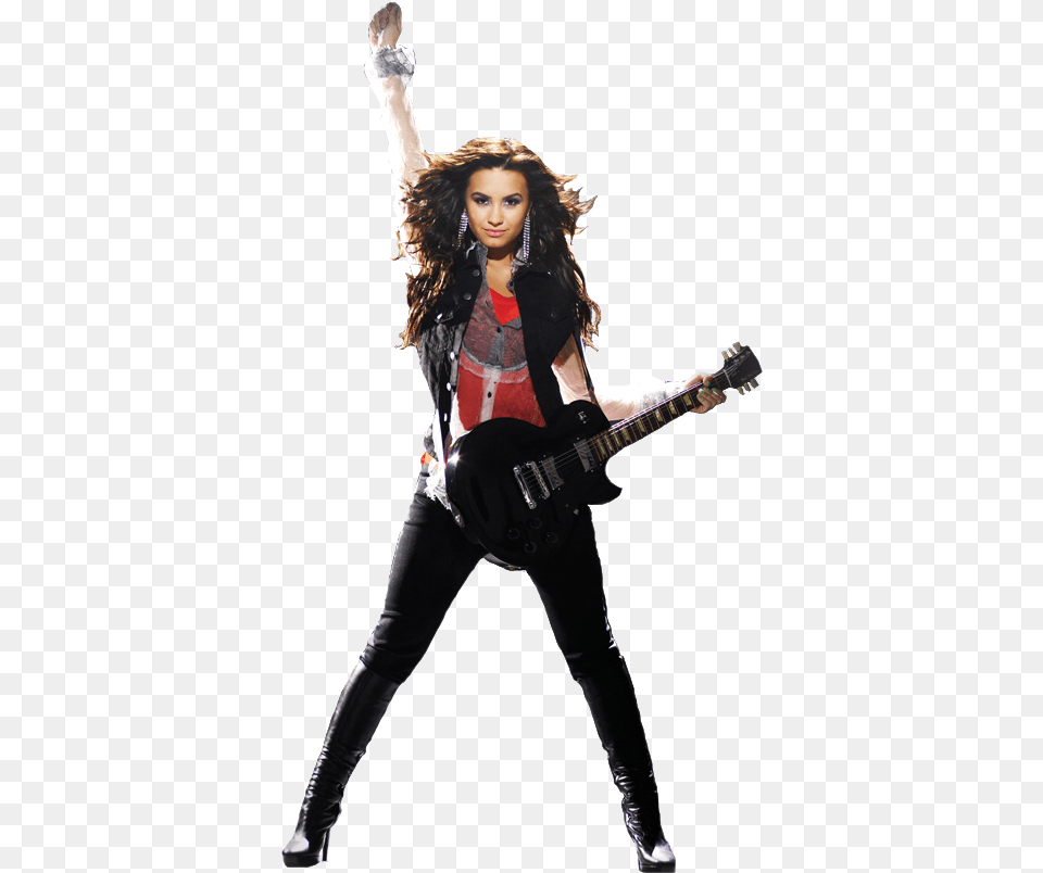 Demi Lovato Demi Lovato Transparent Photo Wallpaper Demi Lovato 2009, Teen, Person, Musical Instrument, Guitar Free Png