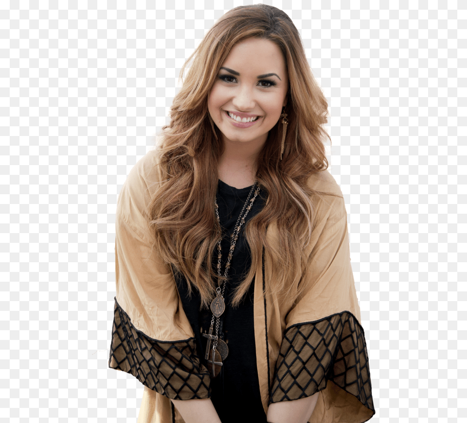 Demi Lovato Demi Lovato With Pink Hair, Blouse, Clothing, Woman, Smile Png