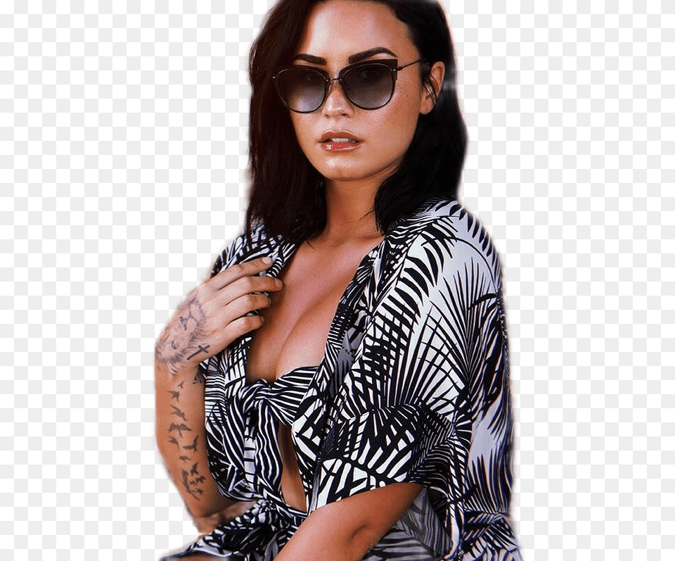 Demi Lovato Diff Eyewear, Woman, Tattoo, Skin, Portrait Free Transparent Png