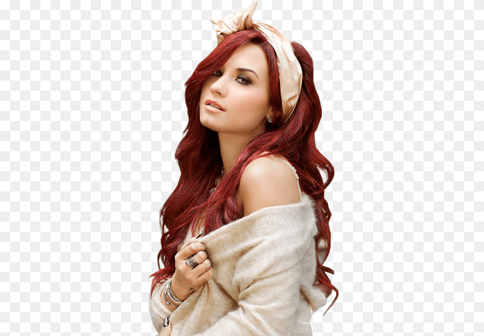 Demi Lovato Download Bandana Hairstyle Long Hair, Hat, Clothing, Accessories, Face Free Transparent Png