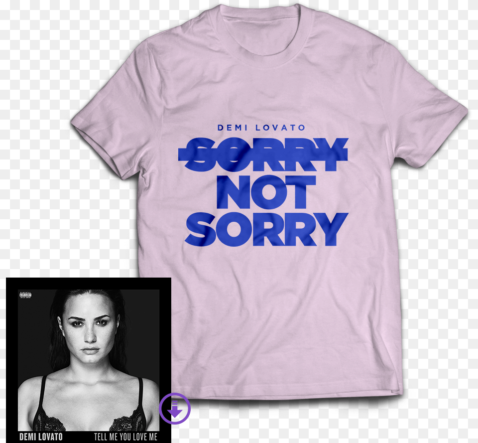 Demi Lovato Sorry Not Sorry Shirt, Adult, Clothing, Female, Person Free Transparent Png